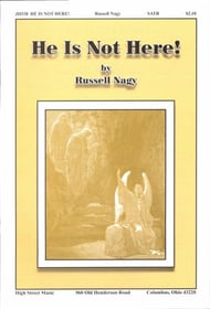 He Is Not Here SATB choral sheet music cover Thumbnail